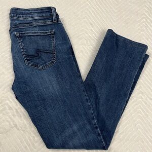 Silver Jeans Classic Blue Denim Elysse Slim Bootcut Blue Jeans waist 29
